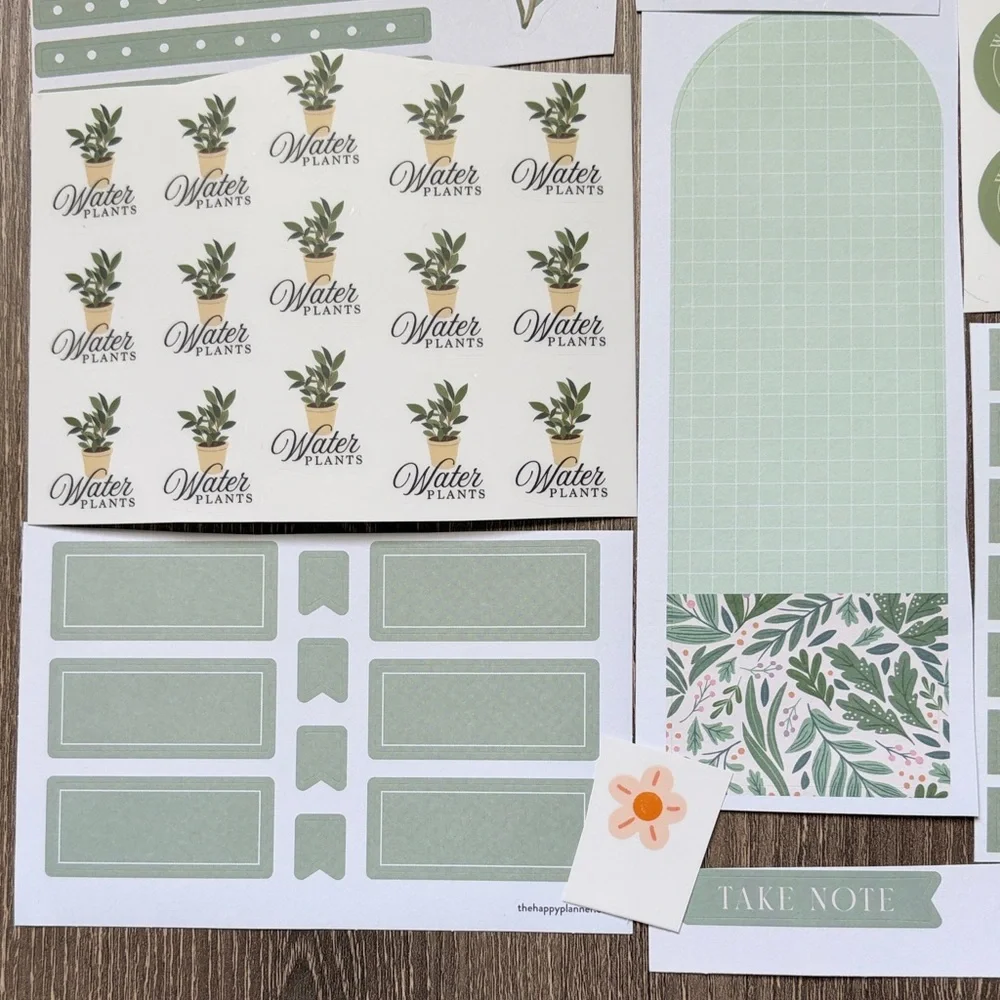 ❤️$3 Green Hue Not So Mystery Happy Planner Sticker Set